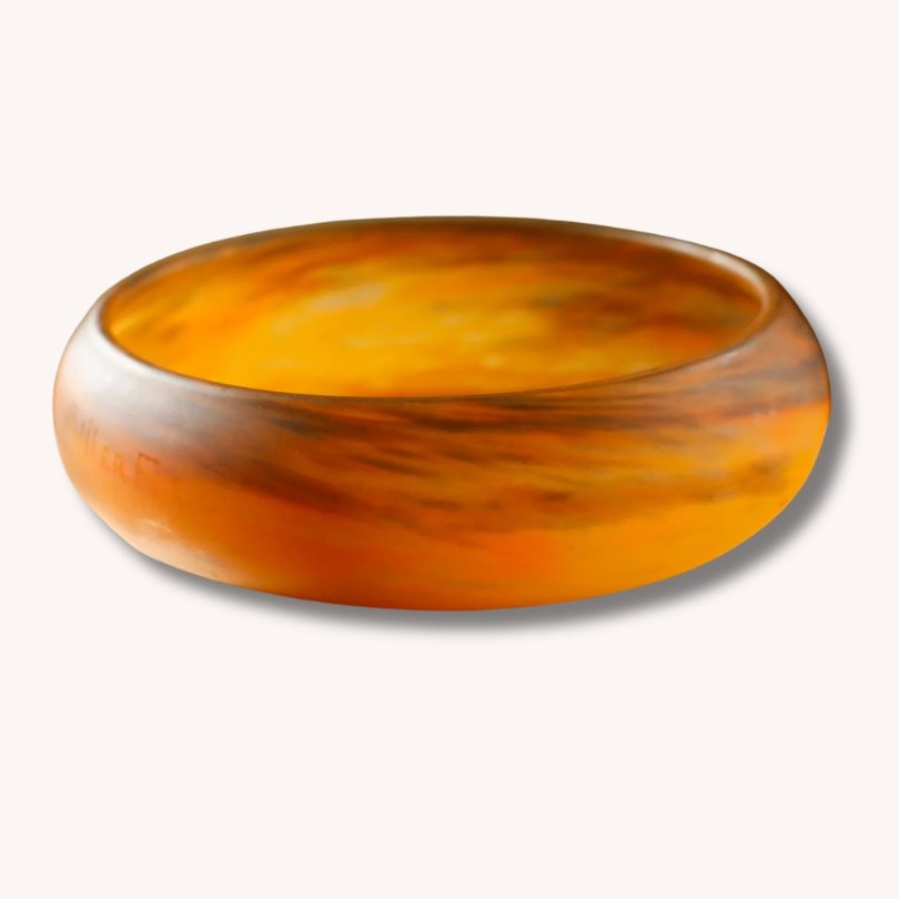 Glasschale von Muller Freres Luneville-vintage-secondhand-gebraucht-schweiz (Instagram Post) Glasschale von Muller Freres Luneville