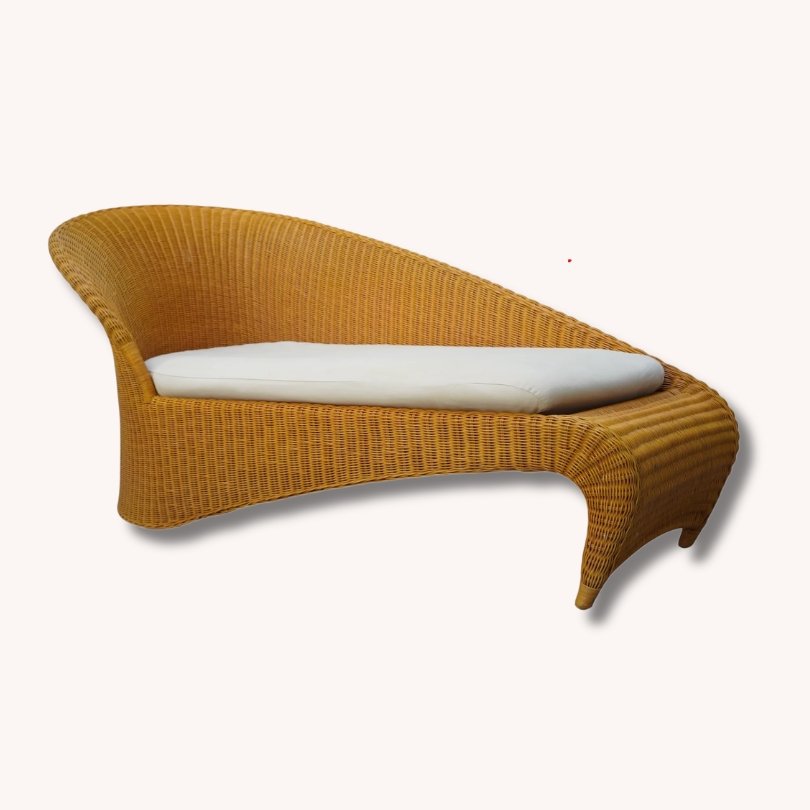 Italienische Meridiane aus Rattan und Korbgeflecht im Bohème-Stil, 1970er Jahre-vintage-secondhand-gebraucht-schweiz (Instagram Post) Italienische Meridiane aus Rattan und Korbgeflecht im Bohème-Stil, 1970er Jahre