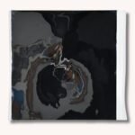 Spiegelobjekt aus Metall von Willy Weber 1977, signiert