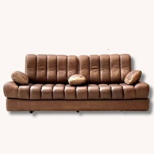 Ikonisches Schlafsofa DS-85 von De Sede Cognac-Braun, Schweiz 1960er