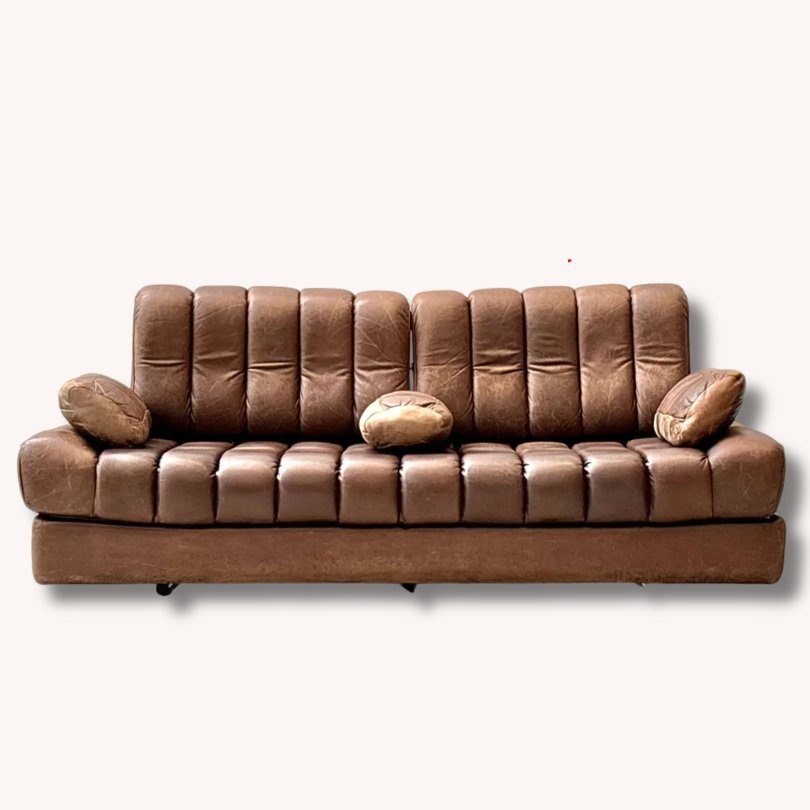 Ikonisches Schlafsofa DS-85 von De Sede Cognac-Braun, Schweiz 1960er-vintage-secondhand-gebraucht-schweiz (Instagram Post) Ikonisches Schlafsofa DS-85 von De Sede Cognac-Braun, Schweiz 1960er