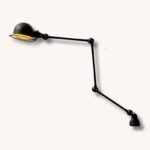 Klemmleuchte mit 3 Gelenken von Jean-Louis Domecq für Jieldé, 1950er Design