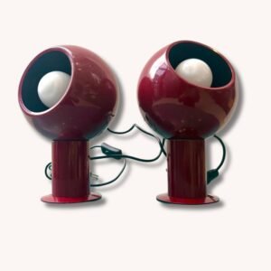 Magnetische Eyeball Tischlampen, Italien, 1970er Jahre