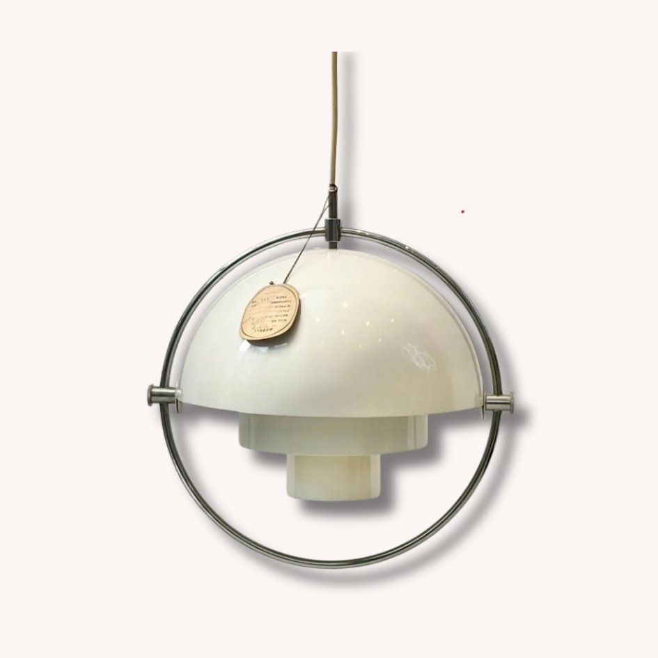 Multi Lite Pendelleuchte mit Chromring von Louis Weisdorf für Lyfa, Dänemark 1960er Jahre-vintage-secondhand-gebraucht-schweiz (Instagram Post) Multi-Lite-Pendelleuchte-mit-Chromring-von-Louis-Weisdorf-fuer-Lyfa-Daenemark-1960er-Jahre