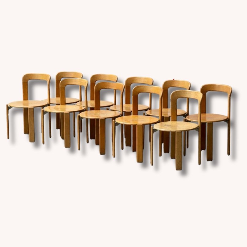 Rey Stühle Modell 3300 von Bruno Rey für Dietiker, Schweiz, 1970er