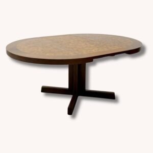 Runder Esstisch von Dieter Waeckerlin, Schweiz 1970er Jahre