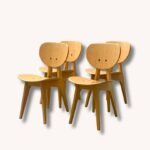 Stühle Modell 3221 von Junzo Sakakura für Tendo Mokko, 1980er Jahre