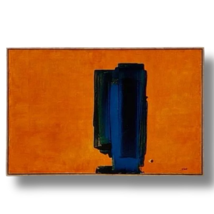 Abstraktes Gemälde, signiert, Schweiz 1970er