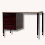 Bigla Schreibtisch aus Stahlrohr mit Metallkorpus, 1970er Jahre