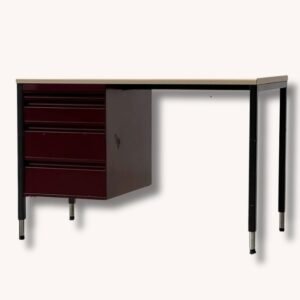 Bigla Schreibtisch aus Stahlrohr mit Metallkorpus, 1970er Jahre