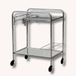 Französischer Art Deco Barwagen mit abnehmbaren Öllampen, 1940er Jahre