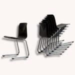 Freischwinger Stühle von Thur-Op-Seat, West Germany, 1960er/70er