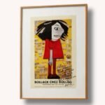 Gerahmtes Ausstellungsplakat Bollack chez Bollag Céleste Bollack, Zürich 2002 (handsigniert & gewidmet)