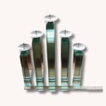 Italienischer Design Kerzenständer aus Glas