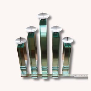 Italienischer Design Kerzenständer aus Glas