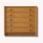 Kommode Modell Fortuna aus heller Eiche, Schweiz 1990er