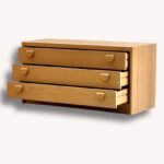 Mid-Century Lowboards aus Eiche, 1970er Jahre