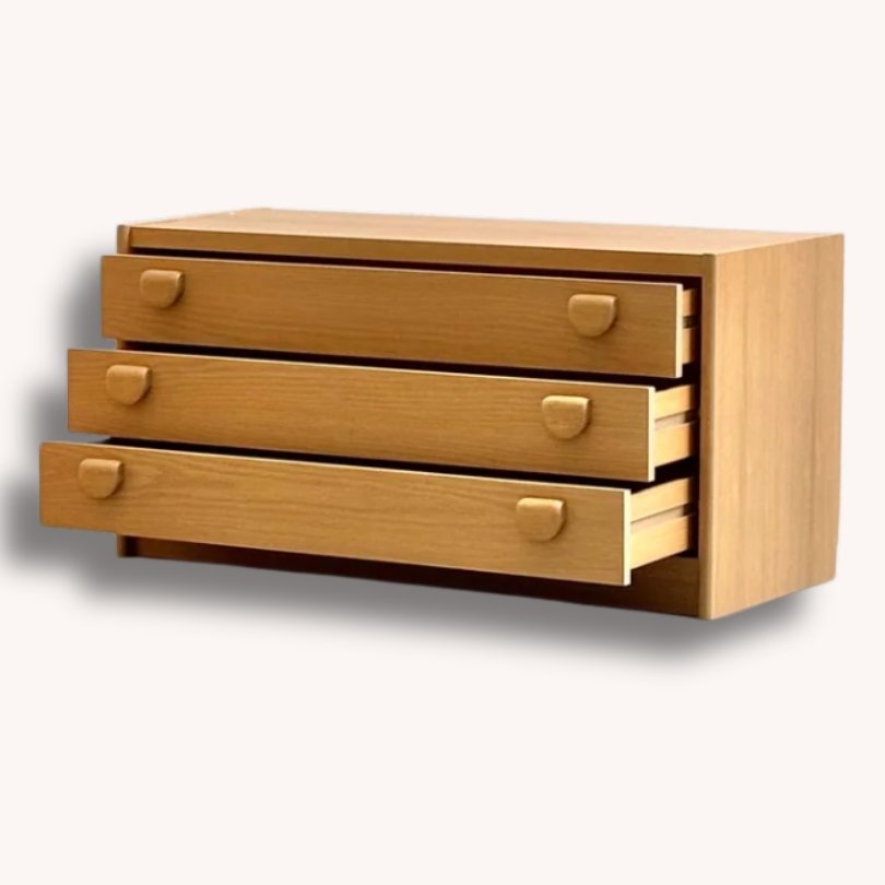 Mid-Century Lowboards aus Eiche, 1970er Jahre