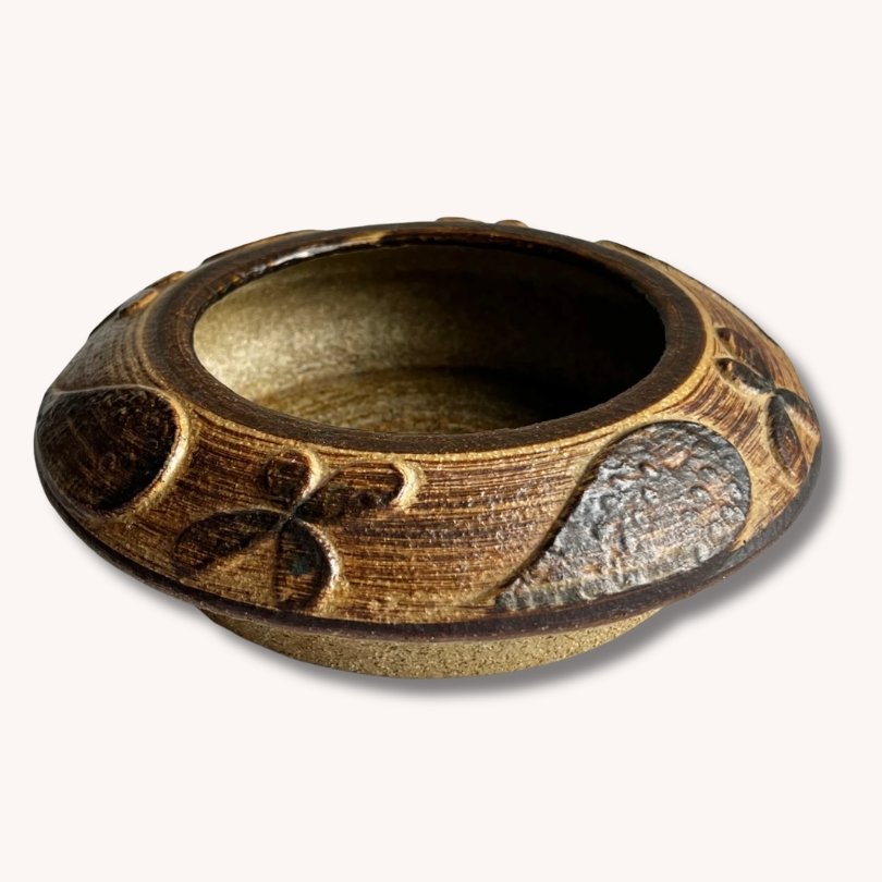 Haico Nitzsche Søholm Ceramic Bowl - Mid Century Danish Brutalist Pottery