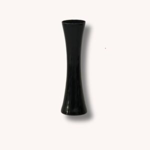 Schwarze Mid-Century Design Glasvase
