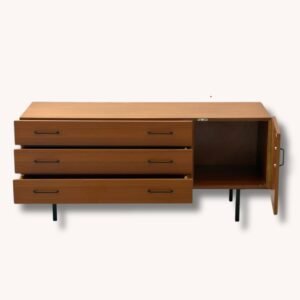 Skandinavische Mid-Century Lowboard aus Teak mit Schubladen
