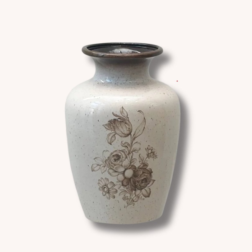 West Germany Keramikvase mit floralem Dekor – 1960er-70er Jahre-vintage-secondhand-gebraucht-schweiz (Instagram Post) West Germany Keramikvase mit floralem Dekor – 1960er/70er Jahre